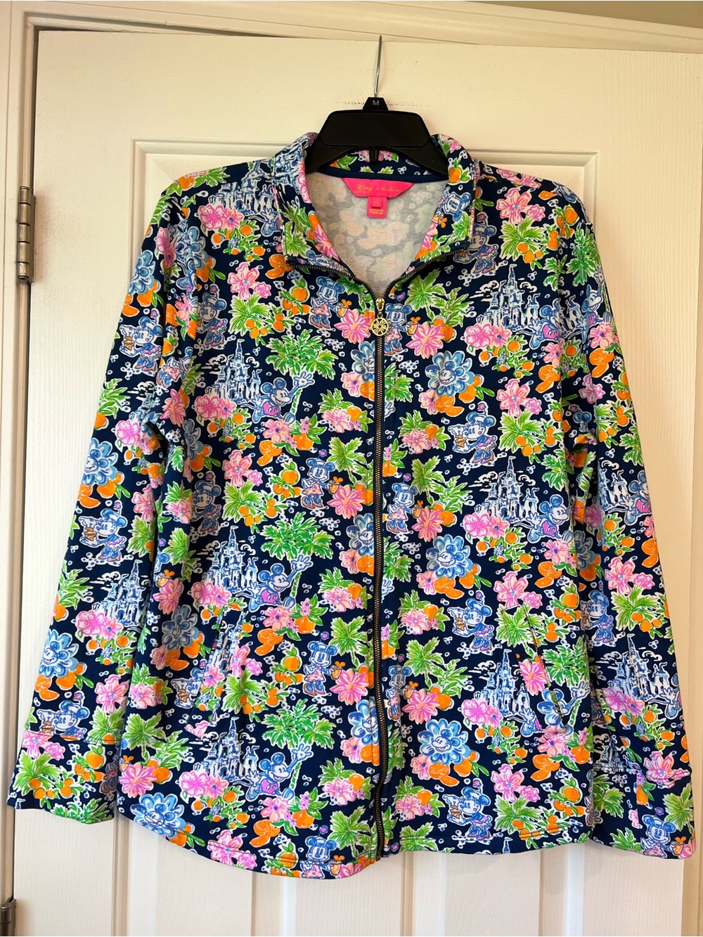 Disney X Lilly Pulitzer Leona Full Zip Jacket Aegean Navy Lilly Loves Disney XL
